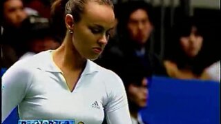 Martina Hingis Upskirt and Hard Nipples