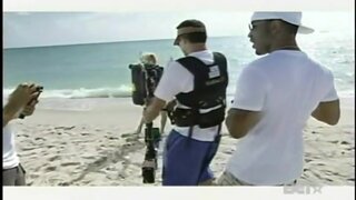 Keyshia Cole Behind the scenes beach shoot with Huge boobs
