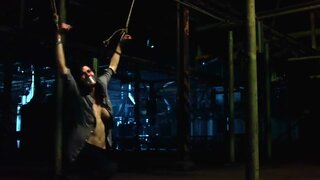 Alexandra Daddario and Tania Raymonde in Undies and Side Boob in Texas Chainsaw