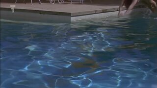 Dina Meyer Bare Ass, in towel and in Bikini in Poodle Springs