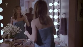 Dina Meyer Bare Ass, in towel and in Bikini in Poodle Springs