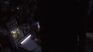 Dina Meyer Sideboob in Johnny Mnemonic