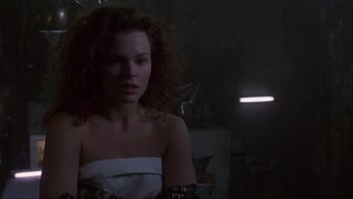 Dina Meyer Sideboob in Johnny Mnemonic