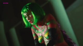 Victoria De Mare Topless and in Body Paint in Killjoy 3