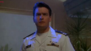 Valeria Golino frying food on her body in Hot Shots