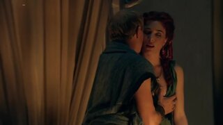 Jaime Murray Bare Breast on Spartacus Gods of the Arena e04