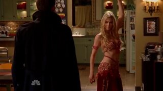 Yvonne Strahovski belly dancing on Chuck s04e14