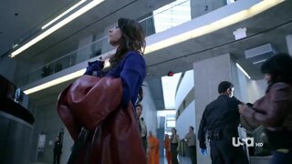 Sarah Shahi Ass in tight skirt and Nips in Tank Top on Fairly Legal e1