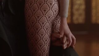 Yvonne Scio Nude in Red Line
