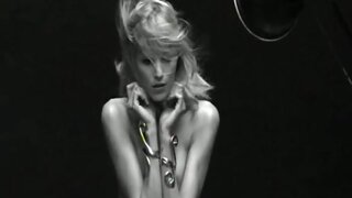 Anja Rubik Naked from Pirelli Calendar 2011 Behind The Scenes