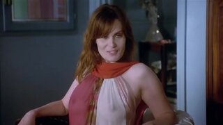 Emmanuelle Seigner in See-Thru dress in Chicas