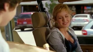 Brie Larson Cleavage in Just Peck