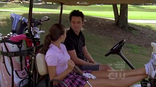 Jana Kramer in golf outfit on One Tree Hill S8e4