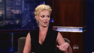 Katherine Heigl Cleavage and Bikini footage on Kimmel