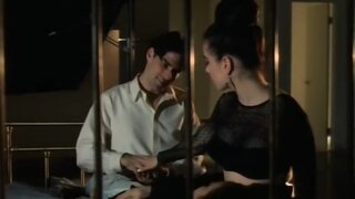 Mia Kirshner Bare Breast and Skimpy in Love and Human Remains