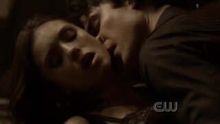 Nina Dobrev in Bra on The Vampire Diaries s02e01