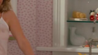 Alice Eve in See-Through Wet T-Shirt in Sex And The City 2