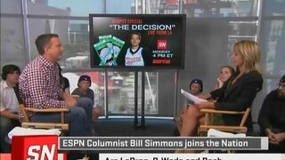 Michelle Beadle in a skirt on SportsNastion
