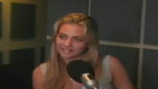 Connie Mengotti in Thong and Topless on the Radio