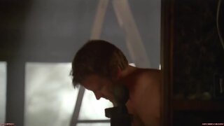 Alanna Ubach Fully Nude sitting downin Hung S2 EP1