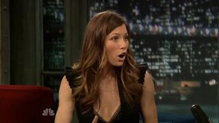 Jessica Biel on Late Night