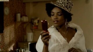 Wunmi Mosaku topless but covered on Father and Son Ep 3