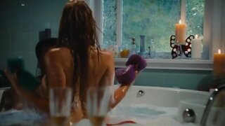 Jessica Pare Topless in Hot Tub Time Machine