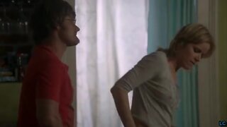 Kim Dickens shows some side breasts and her panties on Treme