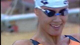 Franziska van Almsick in See-Thru swimsuit