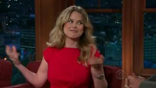 Alice Eve Hard Nips on Craig Ferguson