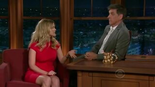 Alice Eve Hard Nips on Craig Ferguson