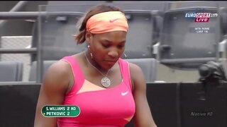 Serena Williams Upskirt video at WTA Rome 2010