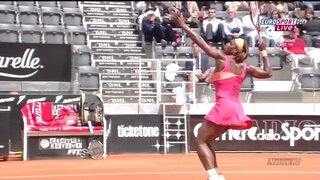 Serena Williams Upskirt video at WTA Rome 2010
