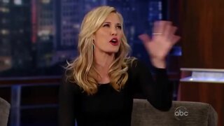 Leslie Bibb Leggy on Jimmy Kimmel Live