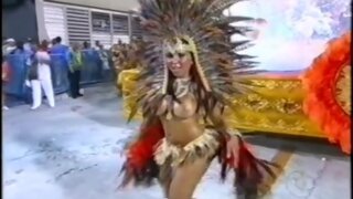 Renata Frisson Bare Breasts at Carnaval Rio de Janeiro 2009