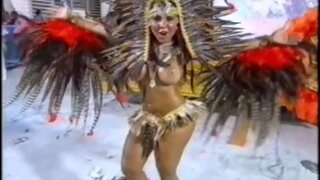 Renata Frisson Bare Breasts at Carnaval Rio de Janeiro 2009