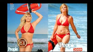 Nicole Eggert in Bikini on ET