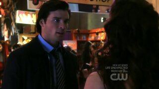 Erica Durance in costumes on Smallville