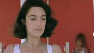 Valeria Bruni Tedeschi Bare Breasts on the beach in CEst La Vie