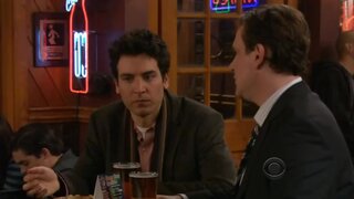 Amanda Peet topless from behind on How I Met Your Mother S5e13