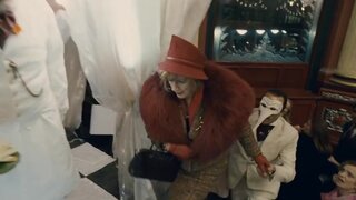 Lily Cole showing some skin in The Imaginarium of Doctor Parnassus