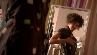 Lenora Crichlow in Underwear on Material Girl s01e04