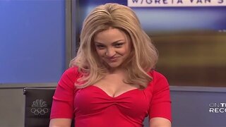 Abby Elliot Cleavage from SNL