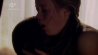 Lisa Backwell side boob and Sex scene on Skins s04e01