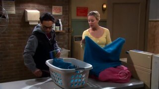 Kaley Cuoco Pokers in yellow top on Big Bang Theory S3e12