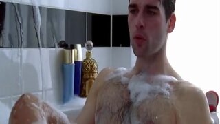 Clémentine Célarié Nude in bubble bath from Juste un peu dAmour