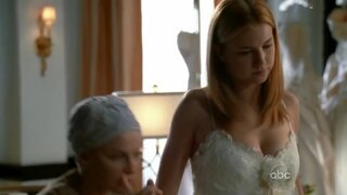 Emily VanCamp Cleavage on Brothers and Sisters s04e09
