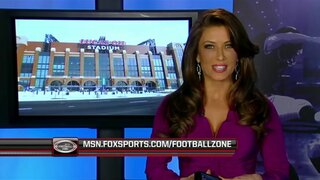 Rebecca Grant teasing us with a little cleavage from the fox preshow