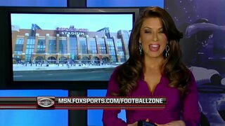 Rebecca Grant teasing us with a little cleavage from the fox preshow