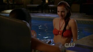 Ashlee Simpson and Stephanie Jacobsen in Bikini on Melrose Place s01e09